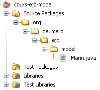 Structure du projet modèle